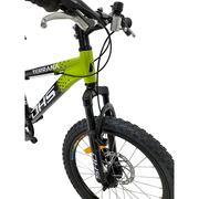Bicicleta Copii Dhs Terrana 2023, model 2026 - 20 Inch, Negru-Verde