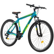 Bicicleta MTB Colinelli COL23, Marimea M, 29 inch, Verde, Schimbator Shimano ST-EF500, 21 Viteze, Cadru Aluminiu, Frane V - Brake
