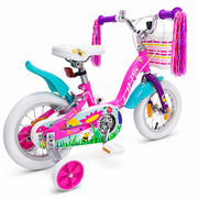 Bicicleta Copii DHS Summer - 12 Inch, Roz/Albastru