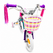 Bicicleta Copii DHS Unicorn - 12 Inch, Albastru/Roz