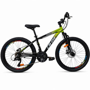Bicicleta Copii Dhs Terrana 2423B, model 2026 - 24 Inch, Negru-Verde