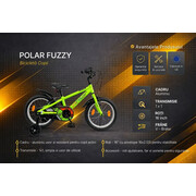 Bicicleta Copii Polar Cosmo - 16 Inch, Verde