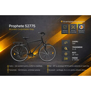 Bicicleta Trekking Prophete 52775 - 28 inch, L, Negru