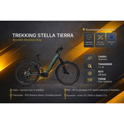 Bicicleta electrica Trekking  Stella Tierra - 29 inch, 10V, L, Verde