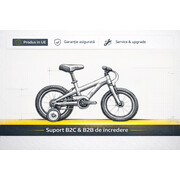 Bicicleta Copii Dhs Terrana 2023B, model 2026 - 20 Inch, Rosu-Negru