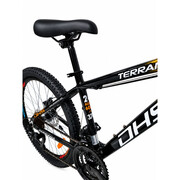 Bicicleta Copii Dhs Terrana 2423B, model 2026 - 24 Inch, Negru-Portocaliu