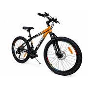 Bicicleta Copii Dhs Terrana 2423B, model 2026 - 24 Inch, Negru-Portocaliu