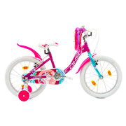 Bicicleta Copii DHS Unicorn - 18 Inch, Roz/Albastru
