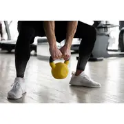 Kettlebell Otel - 4 Kg, Negru-Galben