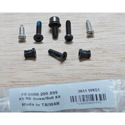 05-09 X9 Rear Derailleur Screw/Bolt Kit - Silver-Black