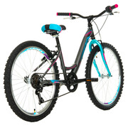 Bicicleta Copii DHS Modesty - 24 Inch, Gri