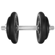 Gantera - 17 Kg, Set 4 Discuri, Negru-Argintiu