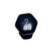 Gantera Vinil Aerobic - 2 Kg, Negru