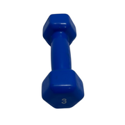 Gantera Vinil Aerobic - 3 Kg, Albastru