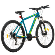 Bicicleta MTB Colinelli COL27, Marimea M, 29 inch, Verde, Schimbator Shimano Altus, 24 Viteze, Cadru Aluminiu, Frane pe Disc