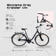 Bicicleta Oras Kreidler 1284 - 28 inch, M, Negru