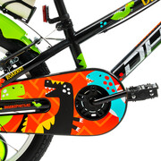 Bicicleta Copii DHS Dino - 18 Inch, Negru