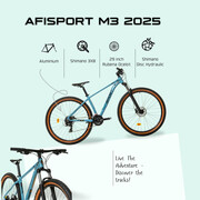 Bicicleta Mtb Afisport M3 2025 - 29 inch, WTB  Oem, M, Albastru