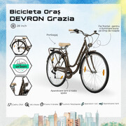 Bicicleta Oras Devron Grazia 6s Retro - 28 Inch, M, Maro
