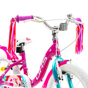 Bicicleta Copii DHS Unicorn - 18 Inch, Roz/Albastru