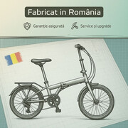 Bicicleta Electrica Pliabila Devron 20126 - 20 Inch, M, Galben