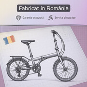 Bicicleta Pliabila Devron 16010 - 16 inch, Alb