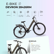 Bicicleta Electrica Devron 28426RM - 28 Inch, L, Gri
