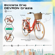 Bicicleta Oras Devron Grazia 6S - 28 Inch, M, Portocaliu