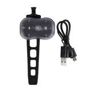 Far Semnalizator Bicicleta FalconEye Led - 2 Functii, Negru-Rosu