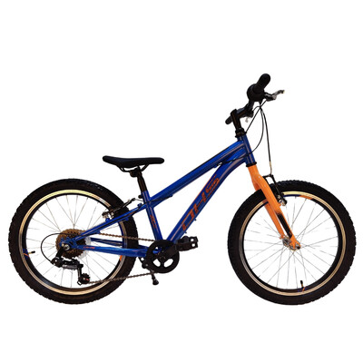 Bicicleta Copii DHS Sonic - 20 Inch, Albastru-Portocaliu