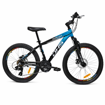 Bicicleta Copii Dhs Terrana 2423, model 2026 - 24 Inch, Portocaliu-Negru