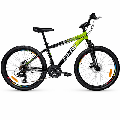 Bicicleta Copii Dhs Terrana 2423, model 2026 - 24 Inch, Portocaliu-Negru