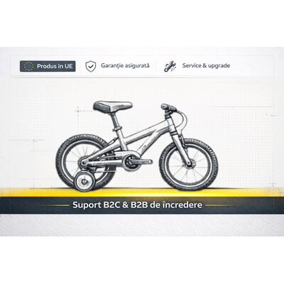 Bicicleta Copii DHS Unicorn - 12 Inch, Albastru