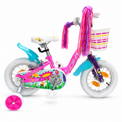 Bicicleta Copii DHS Rocket - 12 Inch, Albastru inchis