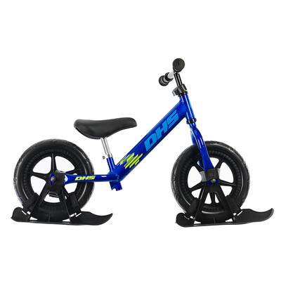 Bicicleta fara pedale DHS RIDE-ON Roz, kit ski inclus