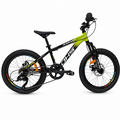 Kids Bike Dhs Terrana 2023C, model 2026 - 20 Inch, Green-Black
