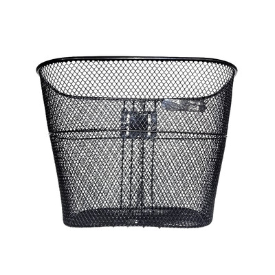 Cos Fata Bicicleta, metalic, DHS, accesorii prindere incluse - Negru