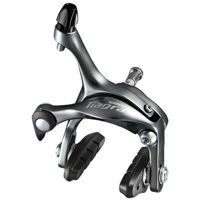 Frana caliper fata Shimano BR 4700, surub pivot 27,5 mm, piulita ingropata 18 mm, cu saboti R50CT4, negru
