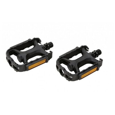 Pedale MTB VP 895, corp polipropilena, ax otel bor 9/16, 105 × 85 mm, negre