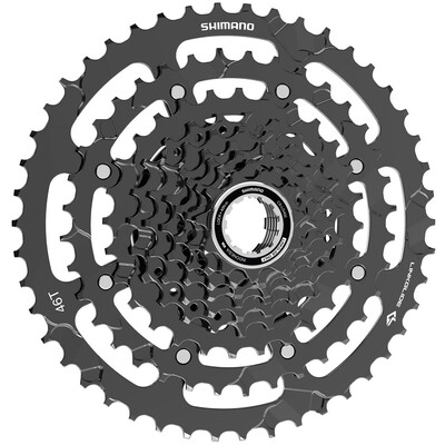 Pinion Bicicleta Shimano Cues, CS-LG400-9, 9 viteze, 11-46T, Negru