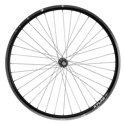 Roata Fata Bicicleta Cerurim, Janta Atlas, 559 x 18, 26 Inch, Negru