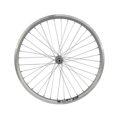 Roata Fata Bicicleta Cerurim, Janta Dubla Atlas, 24 inch, 507X18, V-Brake, Argintie