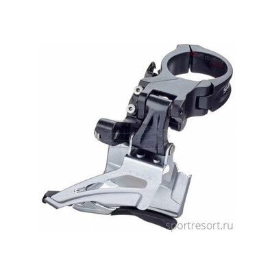Schimbator fata 2 foi 10 viteze Shimano Deore FD M618 H, colier 34,9 mm, negru