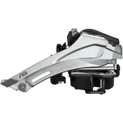 Schimbator fata 2x7/8 viteze Shimano Tourney FD TY710 TS3, Top Swing, Dual Pull, colier 34,9 mm, 46T