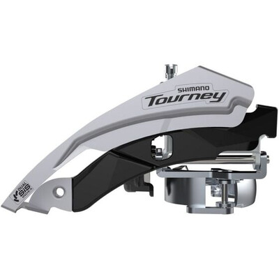 Schimbator fata 3x6/7/8 Shimano Tourney AFDTY600LML6, 42T, Top swing, argintiu