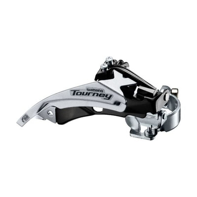 Schimbator fata 3x6/7 viteze Shimano Tourney AFDTY500TSM6, 42T, Top Swing, argintiu