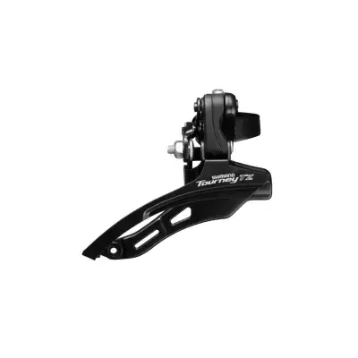 Schimbator fata 3x6/7 viteze Shimano AFDTZ500DSTM6, 42T, Top pull, Down swing, negru