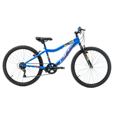 Bicicleta Copii DHS Plasma - 24 Inch, Negru-Roz