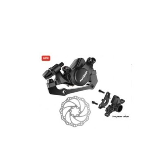 Frana spate pe disc HJ-MD16, adaptor IS, rotor 160 mm, accesorii incluse, negru