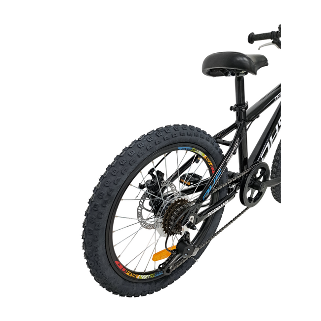 Bicicleta Copii Dhs Terrana 2023, model 2026 - 20 Inch, Negru-Albastru